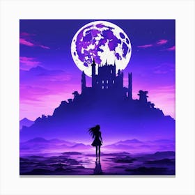 Full Moon In The Sky Canvas Print