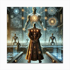 A Science Fiction Depiction Of The Technomancer Su Canvas Print