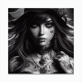 Gothic Girl Canvas Print