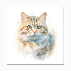 Li Hua Cat Portrait 3 Canvas Print