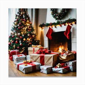 Christmas Presents Canvas Print