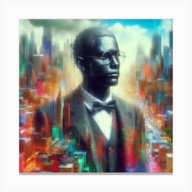 Portrait Of A Black Man Canvas Print