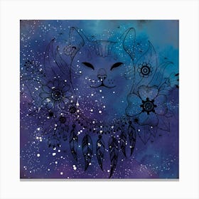 Galaxy Kitty Art Print (14) Canvas Print