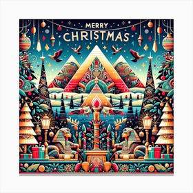 Christmas in Egypt Culture Canvas Print