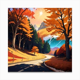 Autumn Landscape Canvas Print