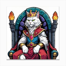 King Of Cats *Purr* Canvas Print