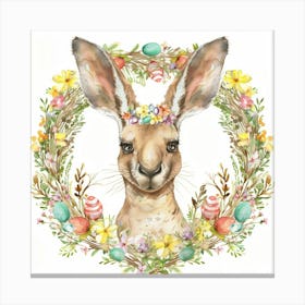 Easter Kangaroo Canvas Print