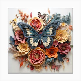 Paper Cut Art 1 Canvas Print