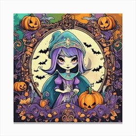 Halloween Princess Canvas Print