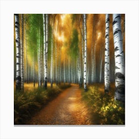 Birch Forest 27 Canvas Print