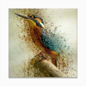 Alcedo Atthis Canvas Print