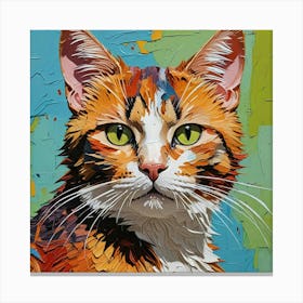 Cat Painting 1 Canvas Print