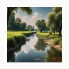 River In The Grass 37 Canvas Print