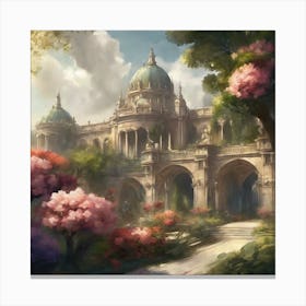 Castle In The Forest 3 Canvas Print