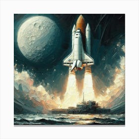 Space Shuttle Launch 1 Canvas Print