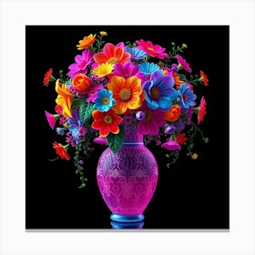 Colorful Flowers In A Vase 117 Toile