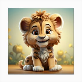 Lion Cub Canvas Print