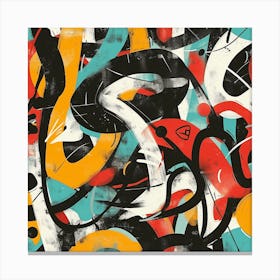 Abstract Street Art 4 Canvas Print