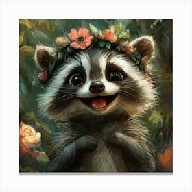 Raccoon 5 Stampe su tela