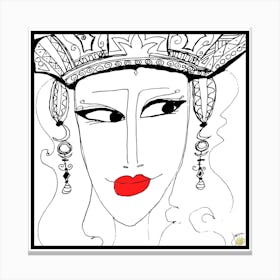 ‎Queens In The Game No Glasses ‎002  by Jessica Stockwell Canvas Print