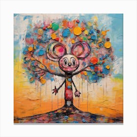 Mickey Mouse Tree Canvas Print