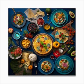 Plate Of Food Canvas Print