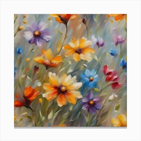 Colorful Flowers 2 Canvas Print