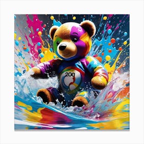 Olympic Bear Canvas Print