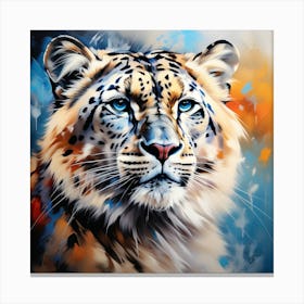 Snow Leopard 1 Canvas Print