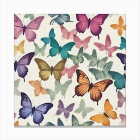 Colorful Butterflies 4 Canvas Print