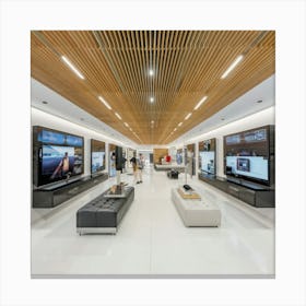 Mercedes Benz Showroom Canvas Print