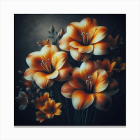 Orange Lilies Canvas Print