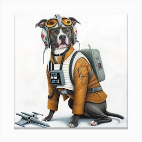 Star Wars Dog Canvas Print