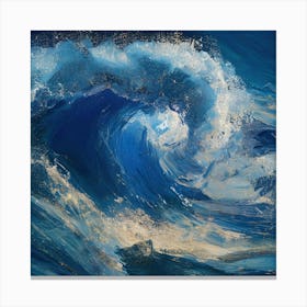 Glittering Waves Canvas Print