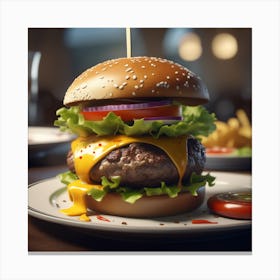 Burger 62 Canvas Print