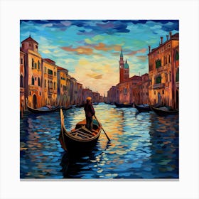 Venice At Sunset Canvas Print