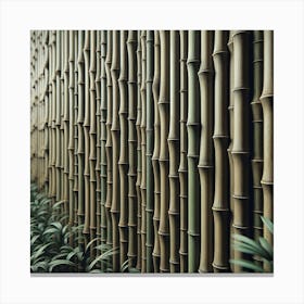 Bamboo Wall Canvas Print