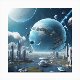 Space City 12 Canvas Print