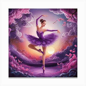 A Captivating Illustration Of A Graceful Ballerina 7oictlvjqtuuw4qdundorq Kchvtqo3tnscgixnwrnfrw Canvas Print