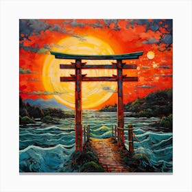 Shinto Gate Canvas Print