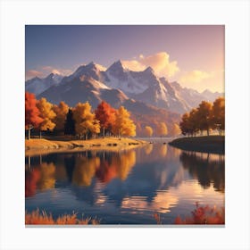 Autumnal Reflections Canvas Print