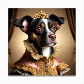 Princess Dog Canvas Print