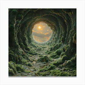 Mossy Cave Canvas Print