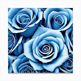 Blue Roses 6 Canvas Print