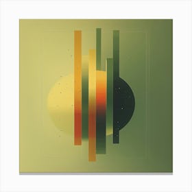 abstract geometric retro modern illustration 1 Canvas Print