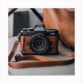 Camera With A Strap Canvas Print