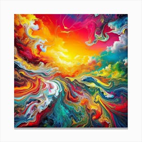 Psychedelic Symphony Canvas Print