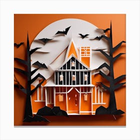 Halloween House 3 Canvas Print