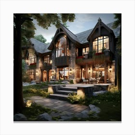 House In The Woods Toile