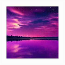 Purple Night Sky 1 Canvas Print